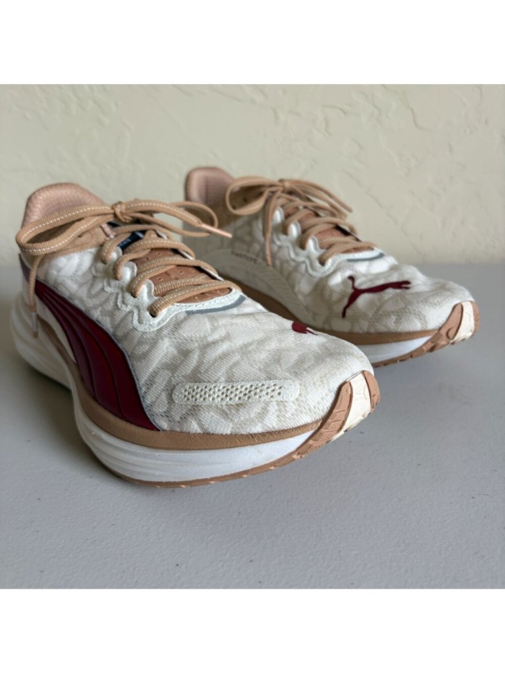 Puma x Ciele Deviate Nitro 2 Dusty Tan Red Athletic Running Shoes Men's US 8 - Picture 5 of 9